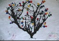 吹墨画《树》